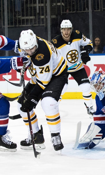 DeAngelo gets deciding goal in shootout, Rangers beat Bruins